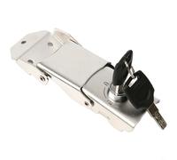 BEAZOOM Detachable for Stainless Steel Hinge Lock for Motorcycle Side Box Tailgate Trunk 110mm Security Latch with 2