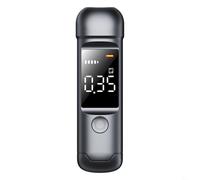 BEAZOOM Digital Breathalyzer Tester with LED Display, Portable Rechargeable Unit with Auto Detection and 3-Color Light, Blue(black)