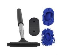 BEAZOOM Extendable Windshield Cleaner Tool 3 in 1 with Microfiber Brush and Squeegee, Adjustable 18-101cm Reach for Car Truck RV Boat Glass Care