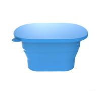 BEAZOOM Foldable Silicone Ice Cube Maker Tray - Large Capacity Ice Moulds for Bar Party BBQ - Non Spill Lidded Design - Dishwasher Safe Flexible Trays - Multi Colour(Blue)