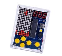 BEAZOOM for Classic Electronics DIY Kit 51 MCU Game Console Soldering Set with Case Pixel Screen and Multiple Games