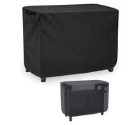 BEAZOOM for Heavy Duty 420D Outdoor Dining Cart Cover, Weatherproof Prep Table Protector Pizza Oven BBQ Grill Station, Adjustable Drawstring for Fit, for Black