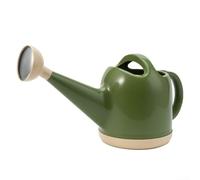 BEAZOOM for Heavy Duty Watering for Can 4 Litre, Plastic Pot Body with Metal Shower Head for Precise Plant Watering and Fertilizer Application, Easy Pour Garden, Milk Yellow(Dark green)