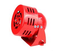 BEAZOOM for Red Electric Alarm Siren with High-Speed Motor, Loud Buzzer Factory Construction Site Safety, AC 220V 110V DC 24V 12V(DC 12V)