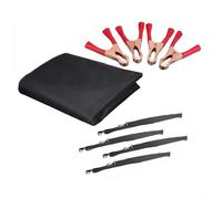 BEAZOOM for RV Rear for Door Sunshade Cover, Oxford Awning Protector Campervan for Motorhome, UV Rain Shield with Straps(large)