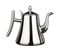 BEAZOOM for Stainless Steel Teapot with Infuser, 1L/1.5L/2L Kettle Induction & Gas, Thickened Handle Coffee Pot(1.0L Silver)