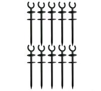 BEAZOOM Green Garden Hose Guide Stake, Plastic Hose Path Keeper Watering Systems, Prevents Plant Damage, 10 Pack(10pcs)