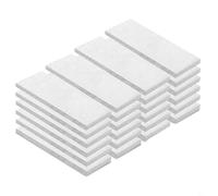 BEAZOOM Indoor Bioethanol Fireplace Wool Cores, 24 for MINI & 5 Large Fiber Sponges, Heat Resistant Replacement Cotton for Burners, White(2*4.7in)