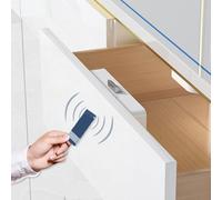 BEAZOOM Invisible No-Hole Cabinet Lock Electronic Card Swipe Drawer Lock Low Power Alarm Install White