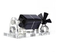 BEAZOOM Magnetic Levitation Solar Engine Model, Compact 13x7.6cm ABS Desktop Decoration, Interactive STEM Learning Tool Demonstrating Renewable Energy Principles, Black