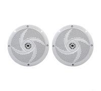 BEAZOOM Marine Speakers Ultra-Thin White 180W 2-Way Moisture-Proof for RV Yacht Boat Outdoor Audio 6.4 Inch