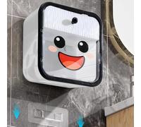 BEAZOOM Modern Wall Mount Tissue Box Holder, Large Capacity Bathroom Toilet Paper Organizer with Storage Drawer, Quick Change Design, White