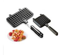 BEAZOOM Non- Heart Waffle Iron, Aluminum Alloy Stovetop Baker with Floral Design, Portable Kitchen Tool Gas Cookers, 2997x148cm