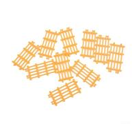 BEAZOOM OO Scale Model Railway Farm Fence 10pcs PVC Kit(Yellow)