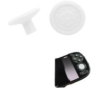 BEAZOOM PC Joystick Cap Set for Retroid Pocket 5, Non-Slip Thumb Grips, Height Extender Design, 2 Pack, Gray RP5 Console(White)