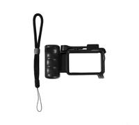 BEAZOOM Professional Handle Grip for DJI for osmo Action 6 Camera, Precise Molded Cage with Easy Button for access, Hollow Design for Extended for battery Life, for versatile Orientation Mount, Black