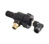 BEAZOOM Quick Relief Valve for Tyre Changer, One-Way Exhaust Elbow Cylinder Accessory for Bead Breaker Repair Equipment, Black Single Way Air Release Valve(B)