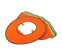 BEAZOOM Reflective Curtain Sun for Protection Helmet Construction and Landscaping, Breathable Polyester Hat Cape with Adjustable Straps, Yellow(Orange)