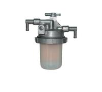 BEAZOOM Replacement Fuel Filter Four Pipe Design 129100-55621 for Yanmar | PC30/35 40/45 50/55 Durable Oil-Water Separator Quick Install Silver
