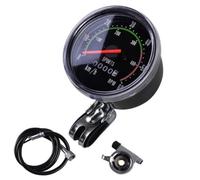 BEAZOOM Retro Mechanical for Bicycle Odometer 27 Inch Alloy Speedometer with 78cm Cable for battery Road Folding Bikes for Black