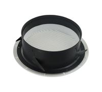 BEAZOOM Round Air Vent Grille ABS Duct Pipe Cover Cap, Install Wall Ceiling Mounting, Detachable White Panel Maintenance, Kitchen Bathroom Office Vent 125mm