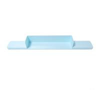 BEAZOOM Silicone Bathtub Splash Guard with Strong Suction, Bath Side Tray & Sink Edge Protector for Kids, Grey, 30x3.6x2.6 Inch(Blue)