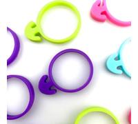 BEAZOOM Silicone Icing Bag Ties Reusable No-Leak Piping Clips Baking Cake Decorating Tools Purple