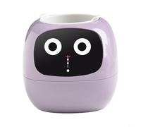 BEAZOOM Smart Flower Pot With Robotic Intelligence, Auto Watering & Interactive Virtual Pet, Sensor For Moisture Sunlight, Compact For Home Office(purple)