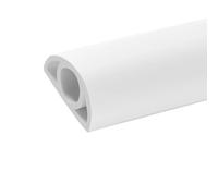BEAZOOM Soft Wire Duct Mounted Wires, Thickened for Plastic Cable Raceway Wire Hiding, Crush Cord Cover 1m White 25cm