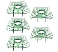 BEAZOOM Square Strawberry Plant Support Frame, 4-Foot Stable Base Keeps Fruit Elevated at 45 Degree Angle, Weather Resistant Plastic Gardening Stake for Strawberries Peppers Tomatoes(5pcs)