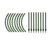 BEAZOOM Stackable Plant Support Rings Dark Green for Plastic Stakes Indoor Potted Plants Drooping Branches and Vines