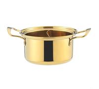 BEAZOOM Stainless Steel Hot Pot, Thickened Double Flavor Compartment Soup Pot for Individual Use Casual Meals(6 Steel ear pot)