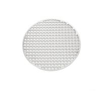 BEAZOOM Stainless Steel Round Grill Mat 18-30cm BBQ Mesh Rack for Outdoor Barbecue Fire Baking Cooling Net Silver 2mm Thick(28cm)