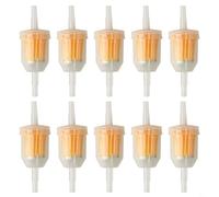 BEAZOOM Transparent Inline Fuel Filter 10 Pack for 6mm 8mm Pipe, Small Engine Parts for Lawn Mower Tractor Motorcycle