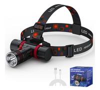 BEAZOOM Underwater Diving Headlight IPX8 10W LED Scuba Torch 2000mAh Battery Type-C Fast Charge 4 Modes for Cave Wreck Exploration