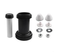 BEAZOOM Wall Hung WC Pan Connection Pipe Kit Compatible with Cistern Frame, Flush Waste Connector 152.426.46.1 with Satin Chrome Cover