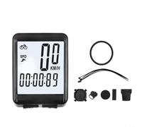 BEAZOOM Waterproof Luminous Bicycle Speedometer, Large Digital Display with Auto On/Off, Cycling Odometer for Road & Mountain Bikes(Wireless White)