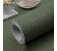 BEAZOOM Wood Panel Effect Wallpaper Matcha Green Textured Design for Bathroom Kitchen - Waterproof PVC Decorative Roll 40x300cm(40 * 500cm)