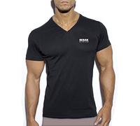BEBAK Gym Clothes for Men V Neck Gym T Shirt Bodybuilding T Shirts Workout Top Training Arnold Schwarzenegger Inspired Design T Shirt for MMA, Strongman, Crossfit (Black Large)