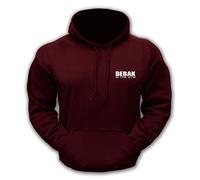 BEBAK Mens Gym Hoodie | Pullover Hoody Clothing for Men Bodybuilding Top Arnold Schwarzenegger Inspired Sweatshirt T Shirt S M L XL 2XL 3XL 4XL 5XL (PARA MAROON, 2XL)