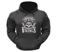 bebak Mens Gym Hoodie | Viking Pullover Hoody Clothing for Men Bodybuilding Top Arnold Schwarzenegger Sweatshirt S-5XL (Charcoal, Large)