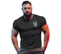 bebak Mens Gym T Shirt | Gym Clothes for Men Bodybuilding T Shirts Who Trains Wins Gym Wear Training Top(Black, Large)