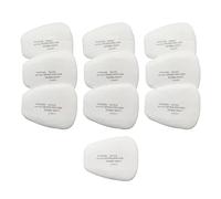 BEBALETY 10pcs 5N11CN Filters Replacement for Safety Mask, White, 10.5cm x 8.5cm, Non-woven fabric + Melt blown cotton