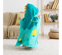 Bebamour Baby Hooded Towels Wearable Hooded Towel for Boys Girls Absorbent Hooded Towel for Toddlers, 25"x 23", 0-6 Years, Dino