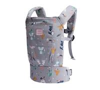 Bebamour Doll Carrier for Girls, 3-in-1 Soft Sling for Children, 100% Cotton, GreyAnimals