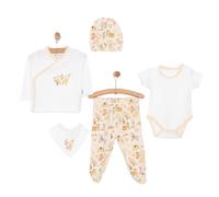 Bebbek Baby Girl 5 Pcs Newborn Starter Set - Ecru