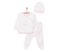 Bebbek Girls Vest Hat & Footed Bottom Set Peter Pan Collar - Ecru