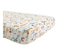 Bebe au Lait Classic Muslin Crib Sheet, 100% Cotton Muslin, Fits Standard Crib Mattress - Narwhal
