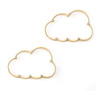 BEBE BASK Handmade Wicker Cloud Décor Set of 2 - Rattan Cloud Decorations - Décor for Bedroom and Baby Nursery Wall - for Girls Room