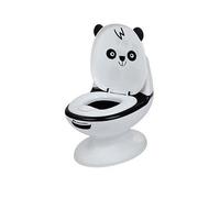 Bebeconfort Mini Size Toilet, Baby Potty Training Toilet, 1 - 4 Years, 0 - 20 kg, Lifelike Design with Splash Guard, Real Flush Sound, Removable Bowl, Easy to Clean, Rubber Foot, Panda Bear